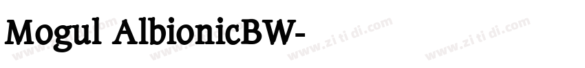 Mogul AlbionicBW字体转换